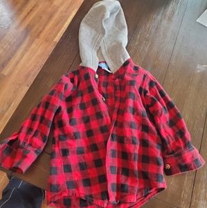 Little boys hooded shirt 2T